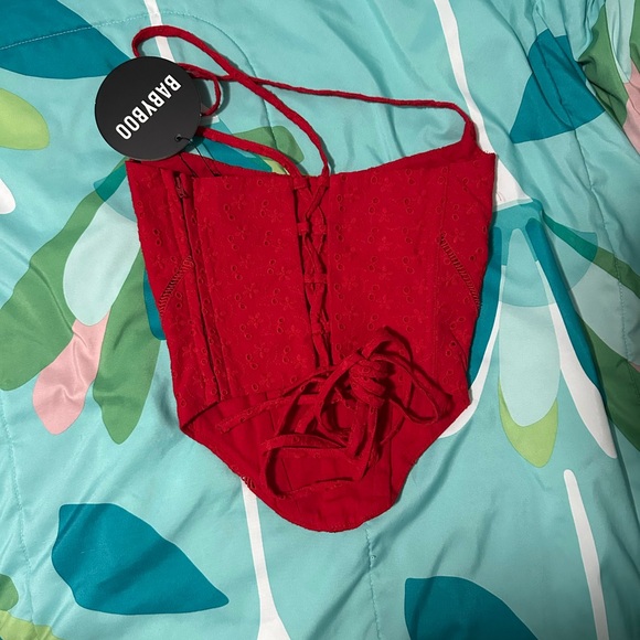 Babyboo Erika Set in Red, size Small - Picture 7 of 11